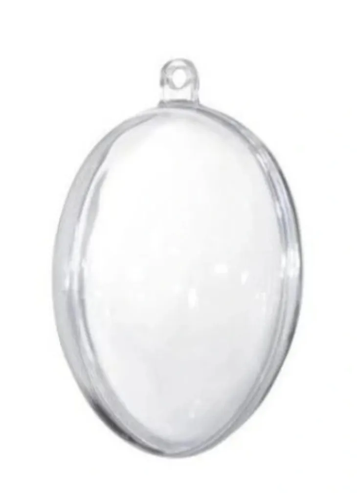 Œufs décoratifs en acrylique de 13 cm pour un intérieur élégant