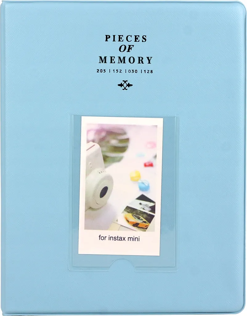 Album photo Instax Mini grand format 128 vues rangement bleu ciel chic