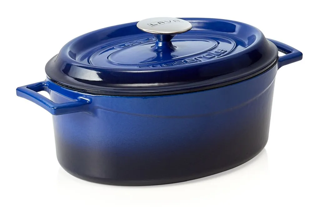 Casseruola LAVA Blu in Ghisa con Coperchio - Tradizione e Qualità