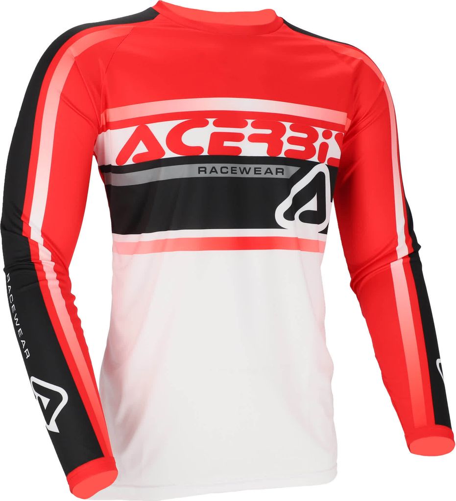 ACERBIS Off Road Trikot Polyester MX Linear Lugo Weiß/Rot größe XXXL