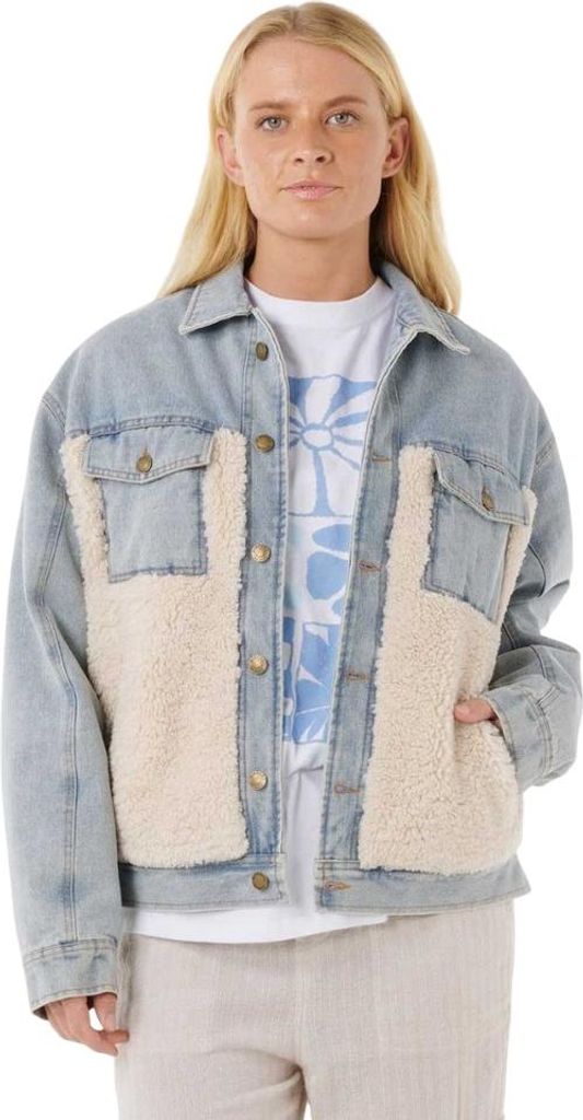 Rip Curl Cruisinsherpa Jeansjacke Blau XS Frau Blau XS