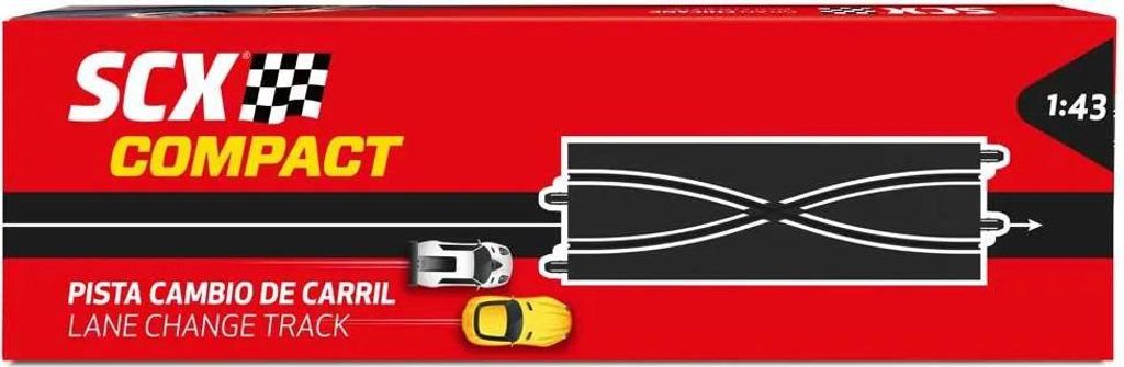 Scalextric Spurwechsel 2 Einheiten Rot Rot One Size