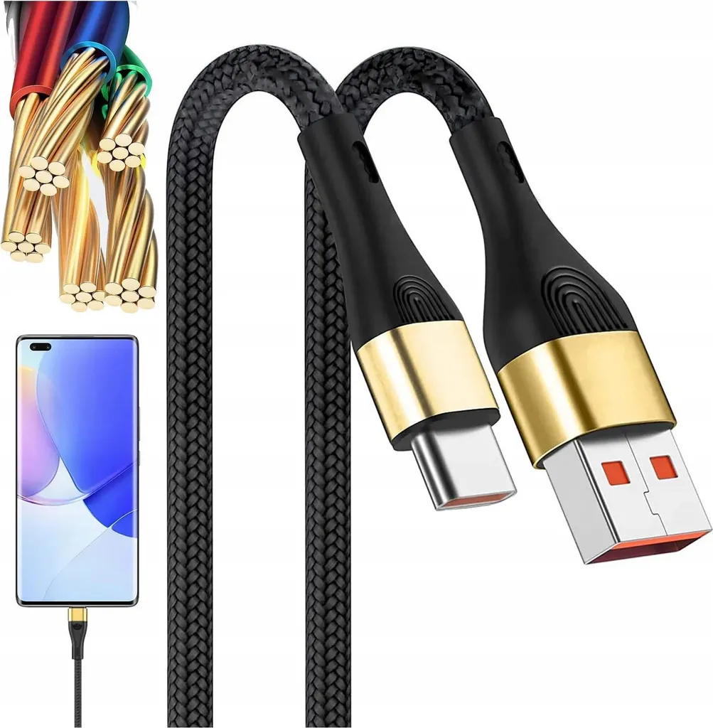 Cavo USB C 2m Ricarica Rapida Rinforzato - Cavo USB Tipo C Ultra Forte