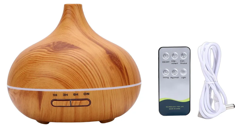 Humidificateur d'air ultrasonique 550 ml, diffuseur huiles essentielles