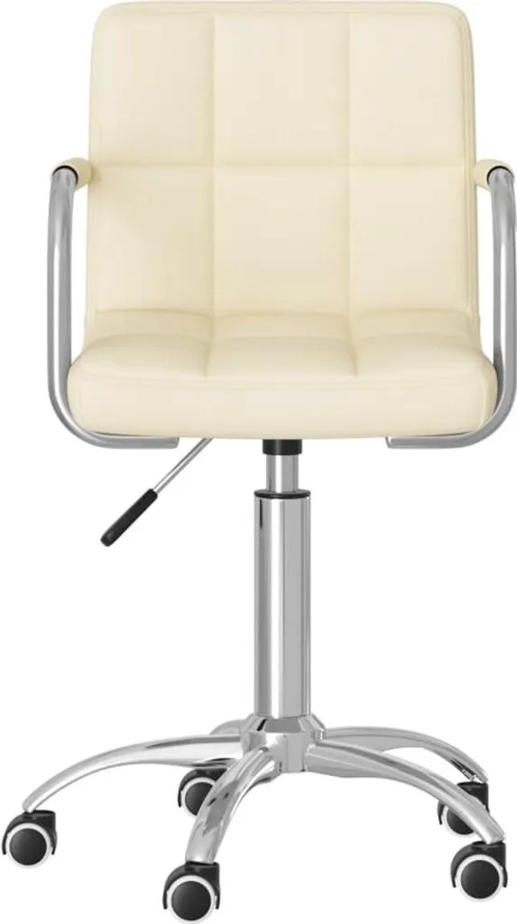 vidaXL Sedia da Pranzo Girevole Crema in Tessuto - Offerta Arredo Casa
