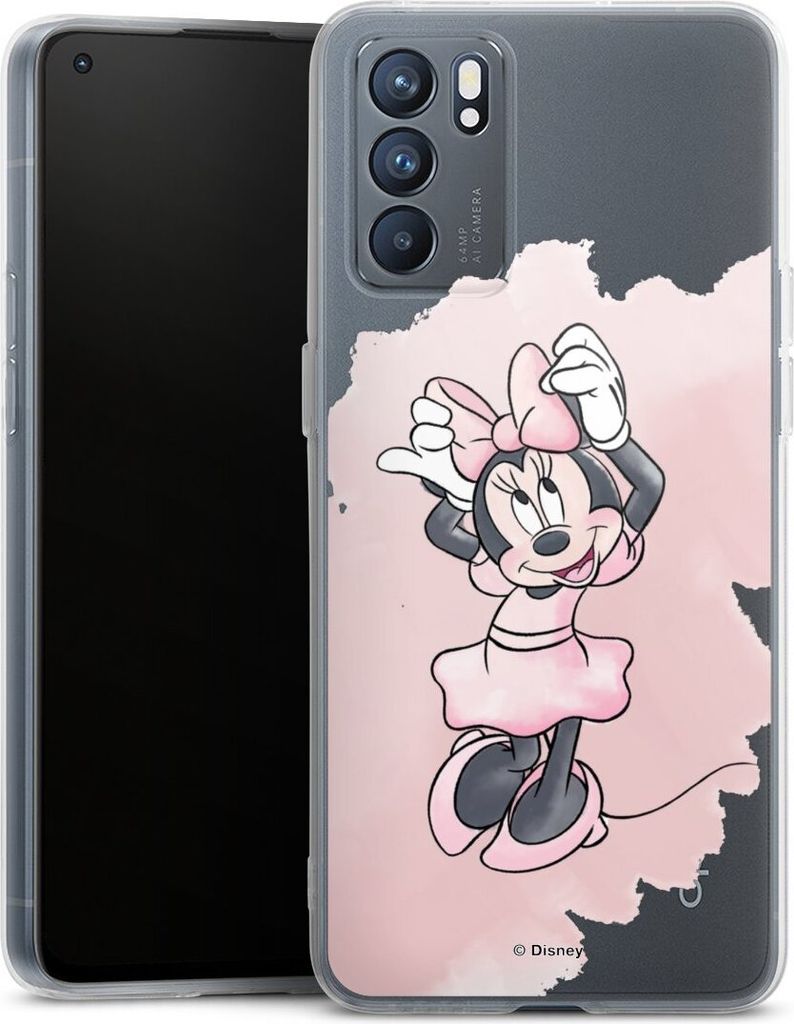 DeinDesign Handyhülle für Oppo Reno 6 5G Silikon Hülle Case Smartphone Schutzhülle Disney Mickey & Minnie Mouse Motiv ohne Hintergrund