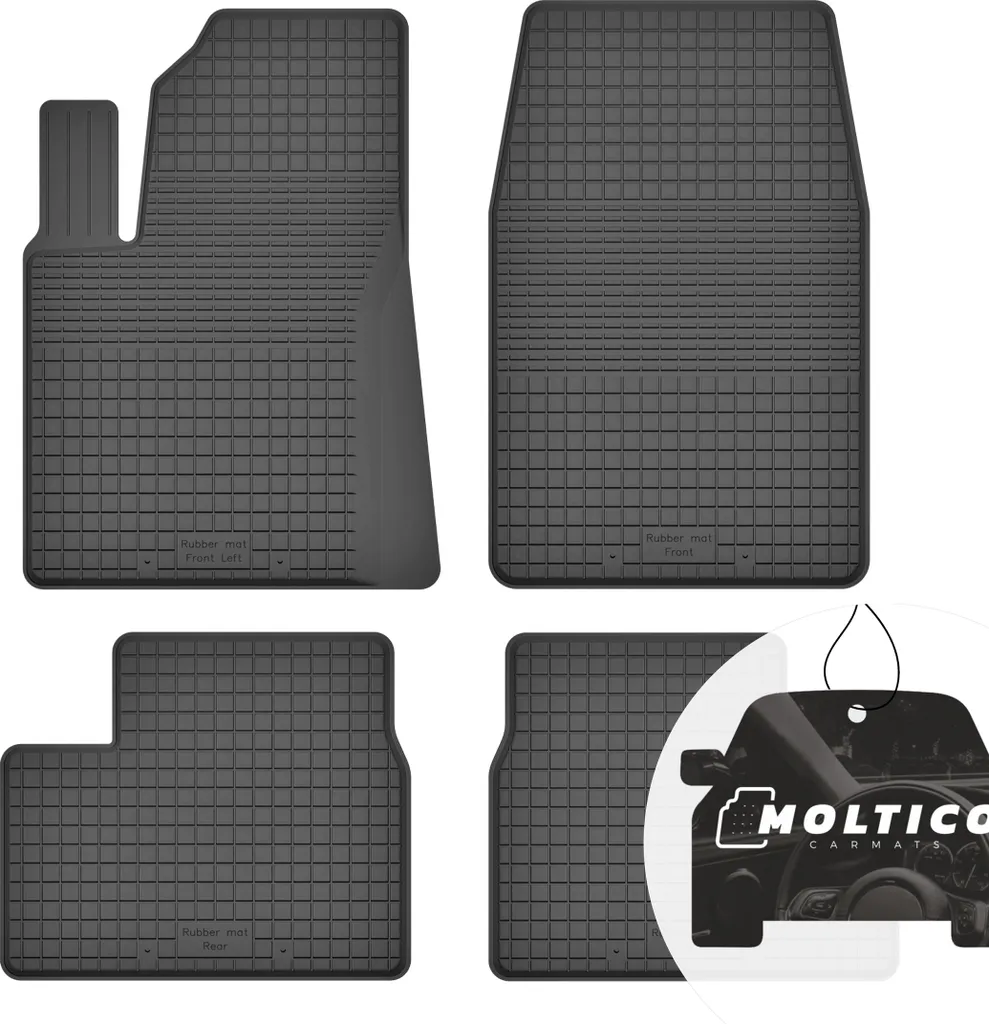 Tappetini Gomma Peugeot 207 (2006-2012) - Set 4 Pezzi Su Misura