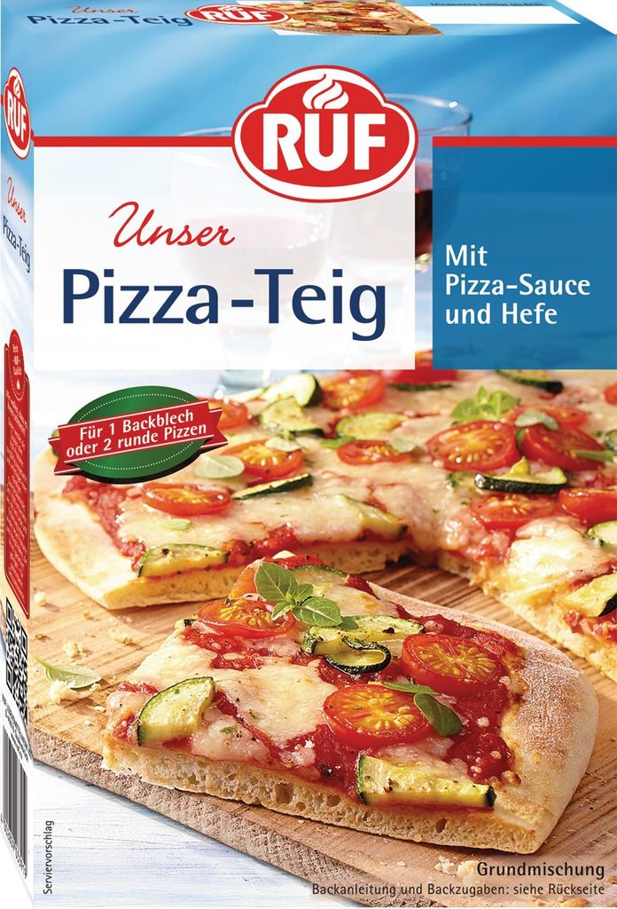 Ruf Unser Pizza-Teig mit Pizza-Sauce und Hefe 315g Produktbild 