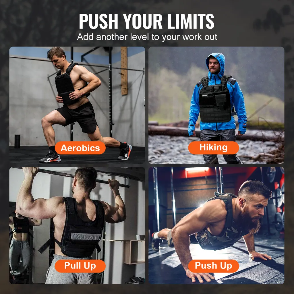 Plaque de gilet lestée pour augmenter le poids de musculation