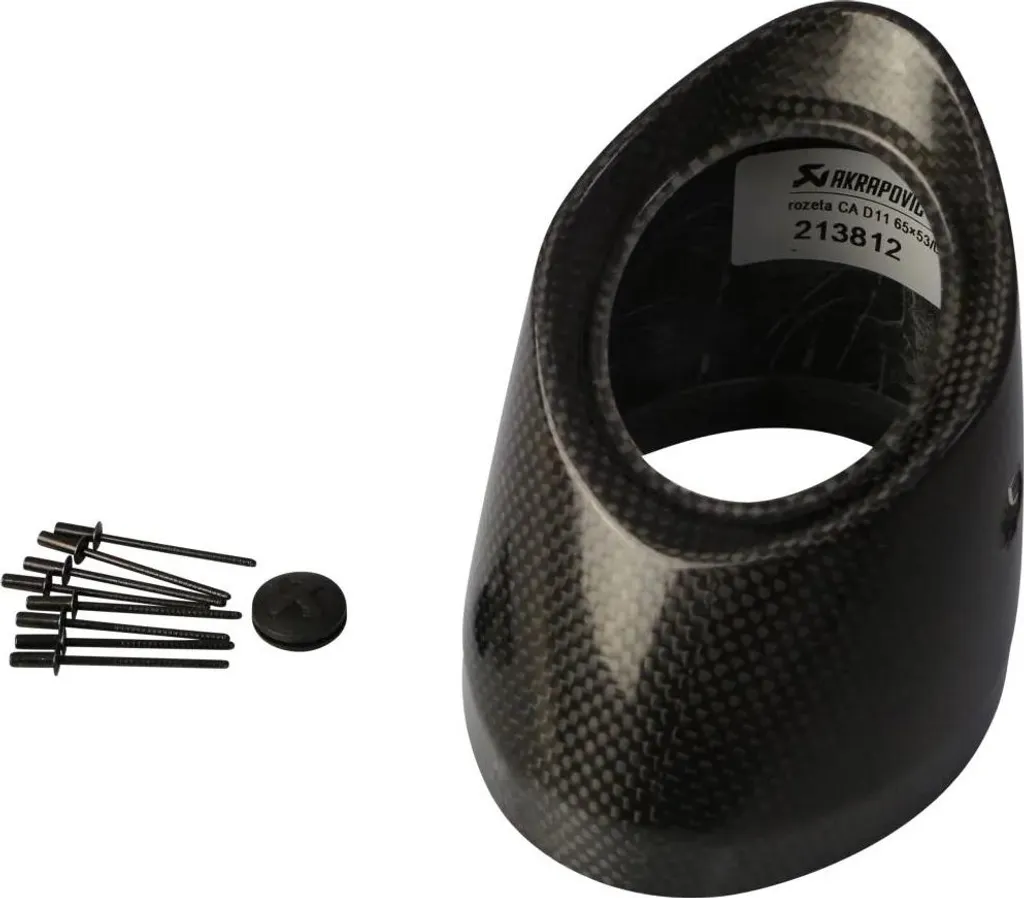 Sortie Échappement Carbone Noir Akrapovic Haute Résistance Thermique