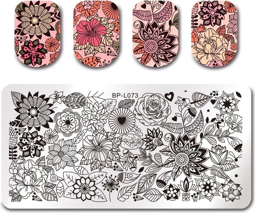 Born Pretty Nail Art Stempelplatte - L073