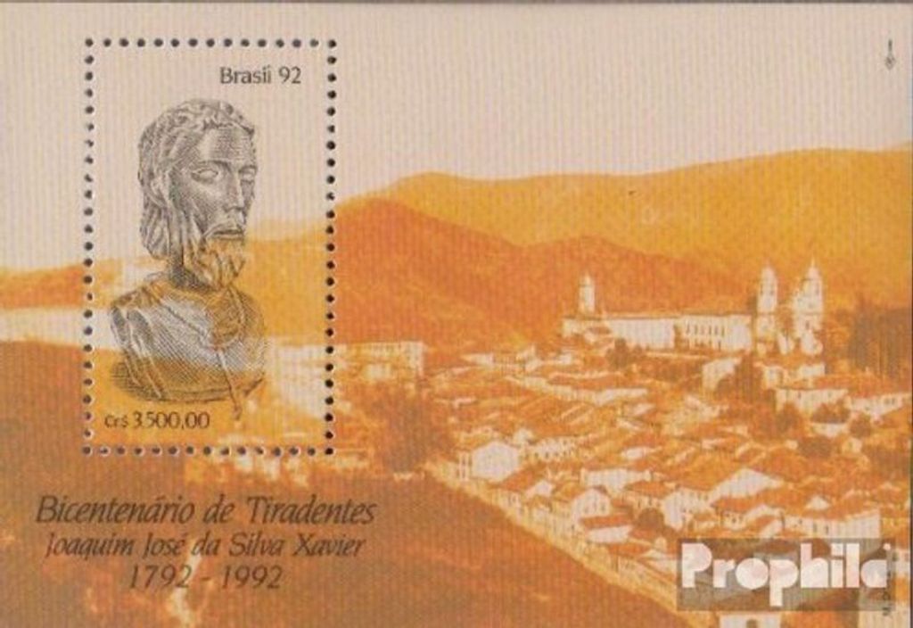 Briefmarken Brasilien 1992 Mi Block89 (kompl.Ausg.) Produktbild 