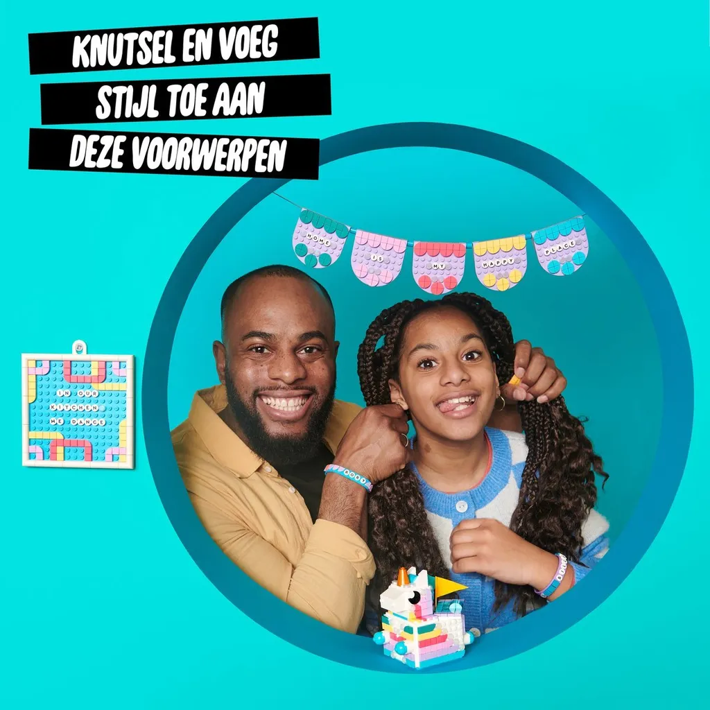 Kit licorne LEGO DOTS 41962 multicolore avec bracelets et objets de déco - 10