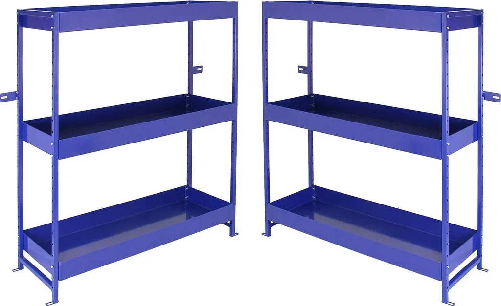 Étagère de Voiture Bleue avec Système de Tri Modulable - Lot de 2 Unités
