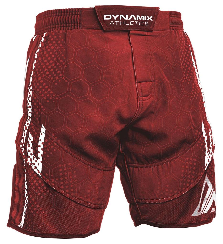 Dynamix Athletics Hybrid MMA Fight Shorts Sharp - Burgundy(XL)