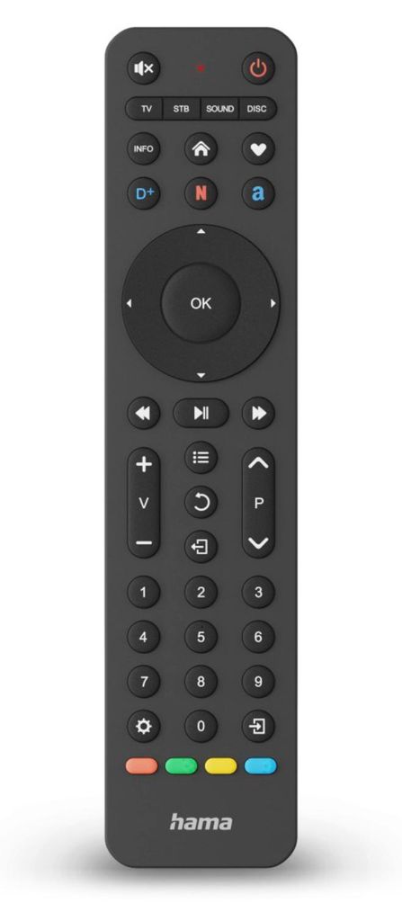 Télécommande univ. pr TV, infrar., pr 4 app., av. apprent., Image du produit 