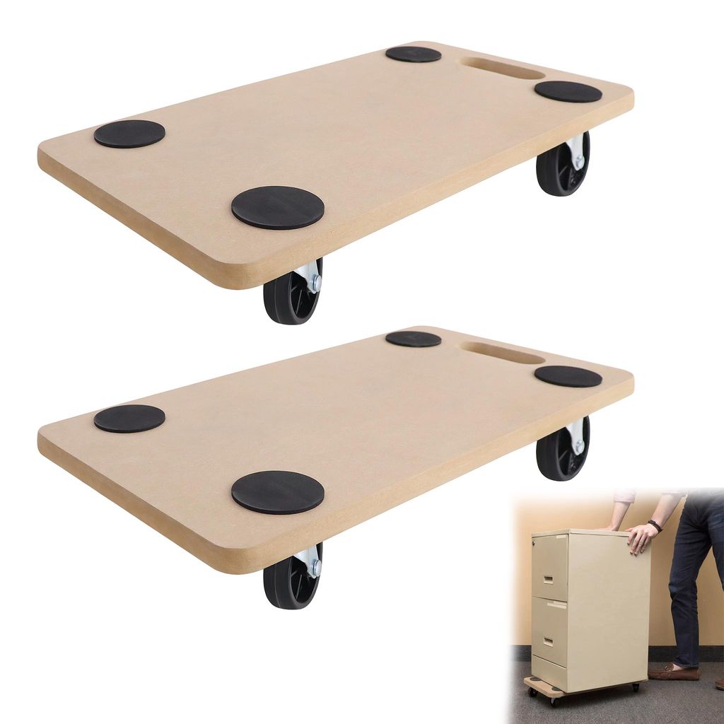UISEBRT 2 Stück Rollbrett 58 x 29 cm Transportroller Produktbild 