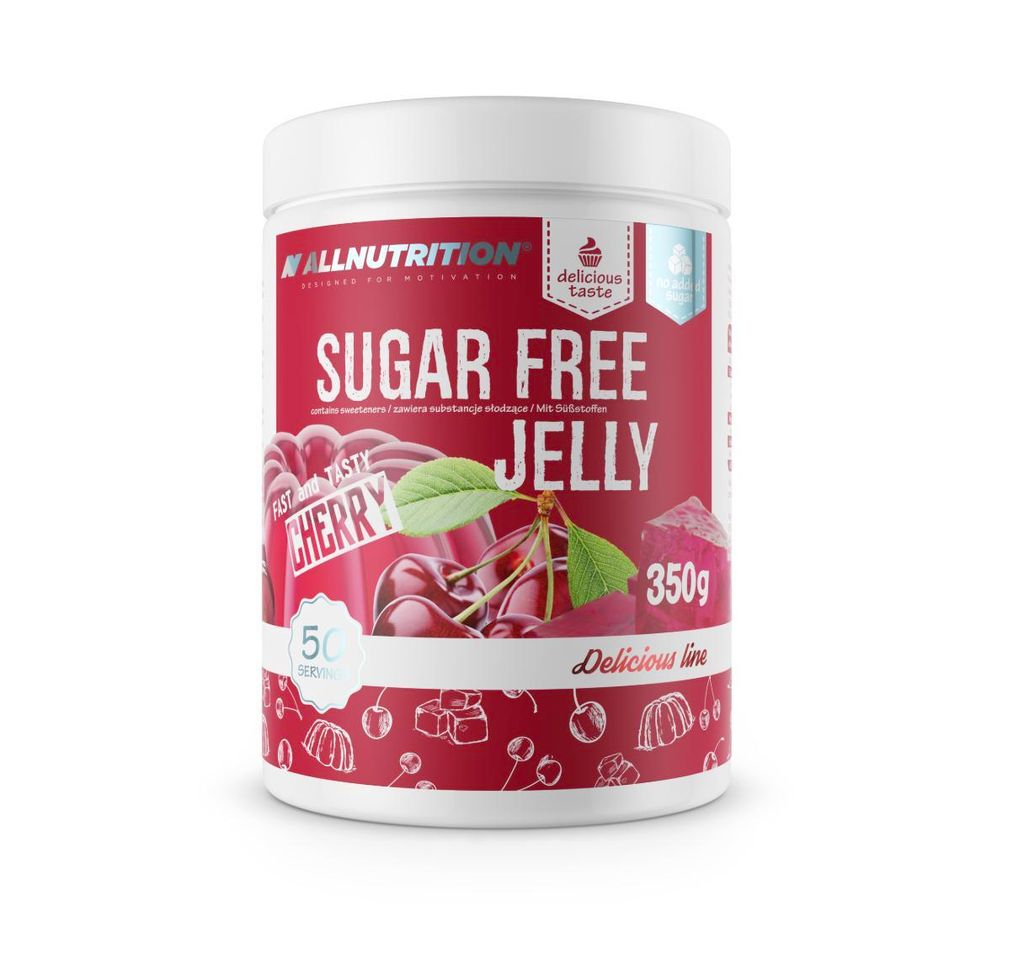 ALLNUTRITION Sugar Free Jelly 350g Kirsche Zuckerfreie Gelee Low-Calorie Jelly