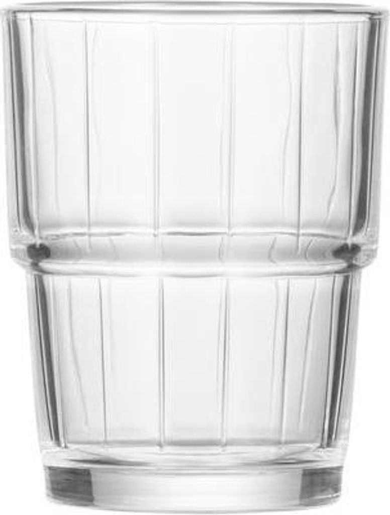 24x Lungo Set CURVED, 200 ml, Ø 8 cm, Set, Borosilikatglas
