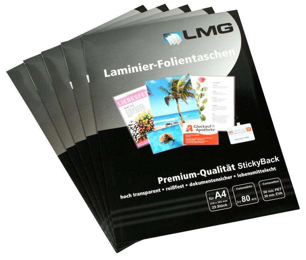LMG Signaltechnologie 25 LMG Laminierfolien glänzend für A4
