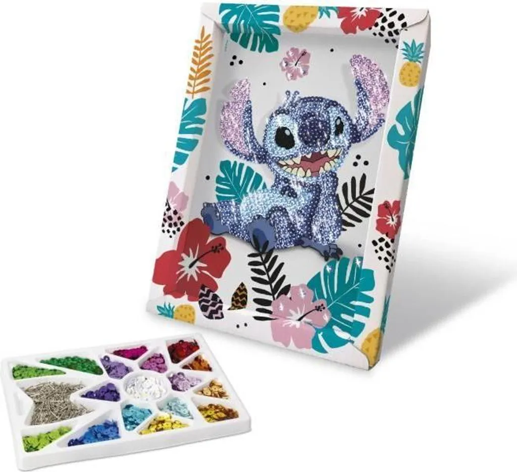 Set Creativo Sequins Stitch Disney Lansay | Kit Fai da Te 7+ Anni