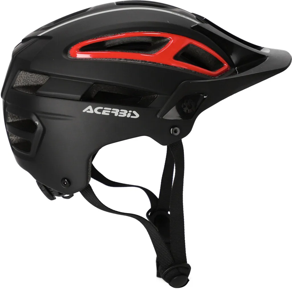Casque Acerbis Doublep Noir Rouge - Ventilation Optimisée et Taille S/M - 4