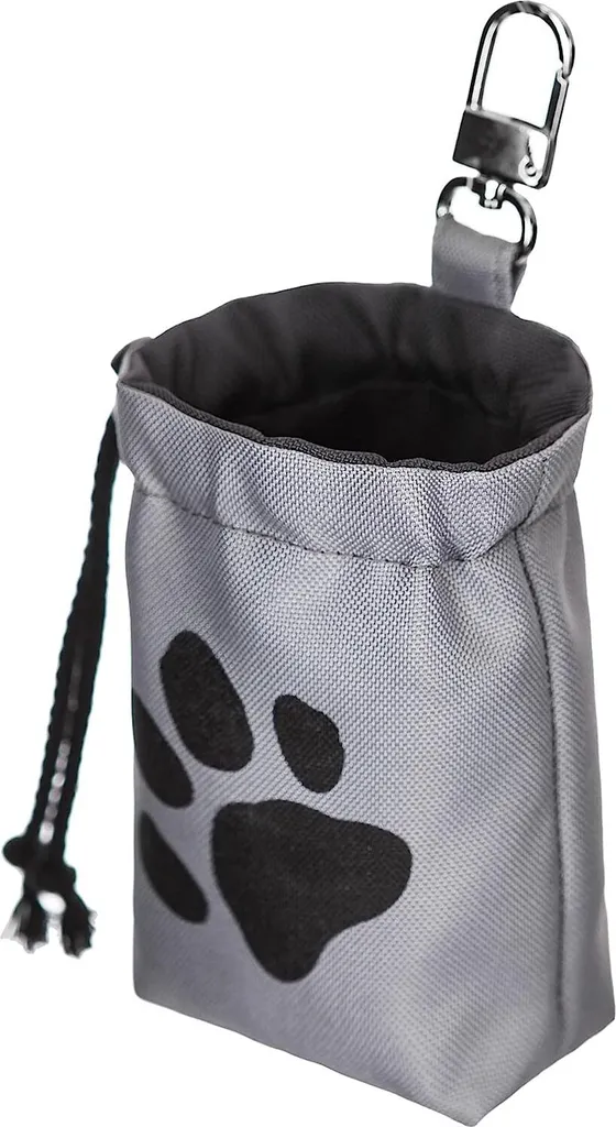 Sac à collation portable pour chien - Rangement friandises 12 cm noir