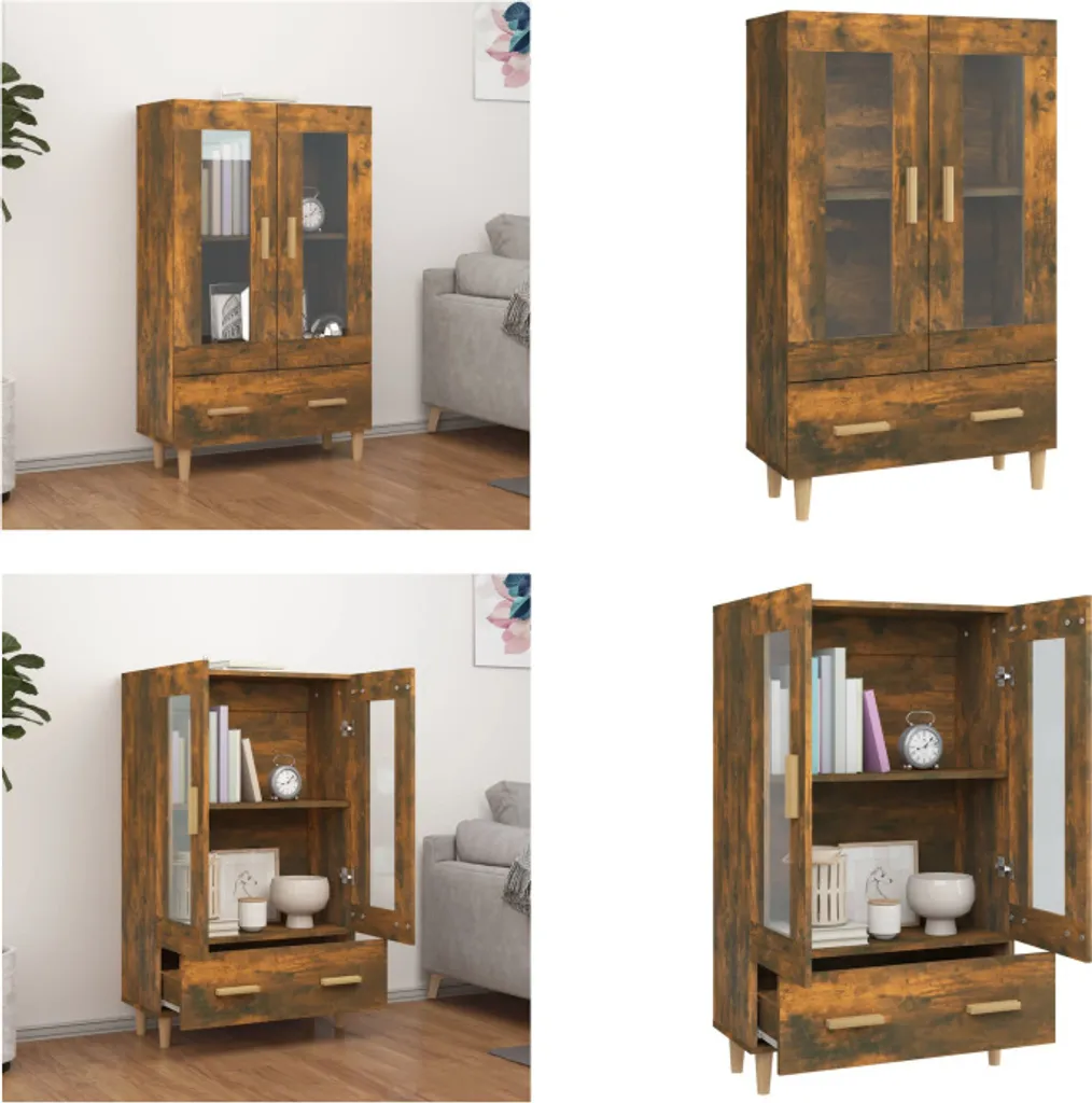 Offerta Credenza vidaXL 70x31x115 cm Rovere Affumicato | Mobile Top