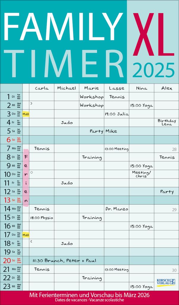 XL Family Timer 2025 Produktbild 1
