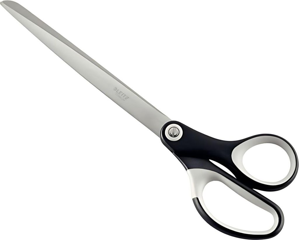 Leitz 54186095, Erwachsener, Gerader Schnitt, Einzelbild, Schwarz, Edelstahl, Edelstahl, Büroscheren