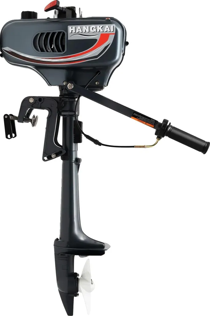 Moteur Hors-Bord 3,5 CV 2 Temps Noir : Léger, Puissant et Facile à Manier