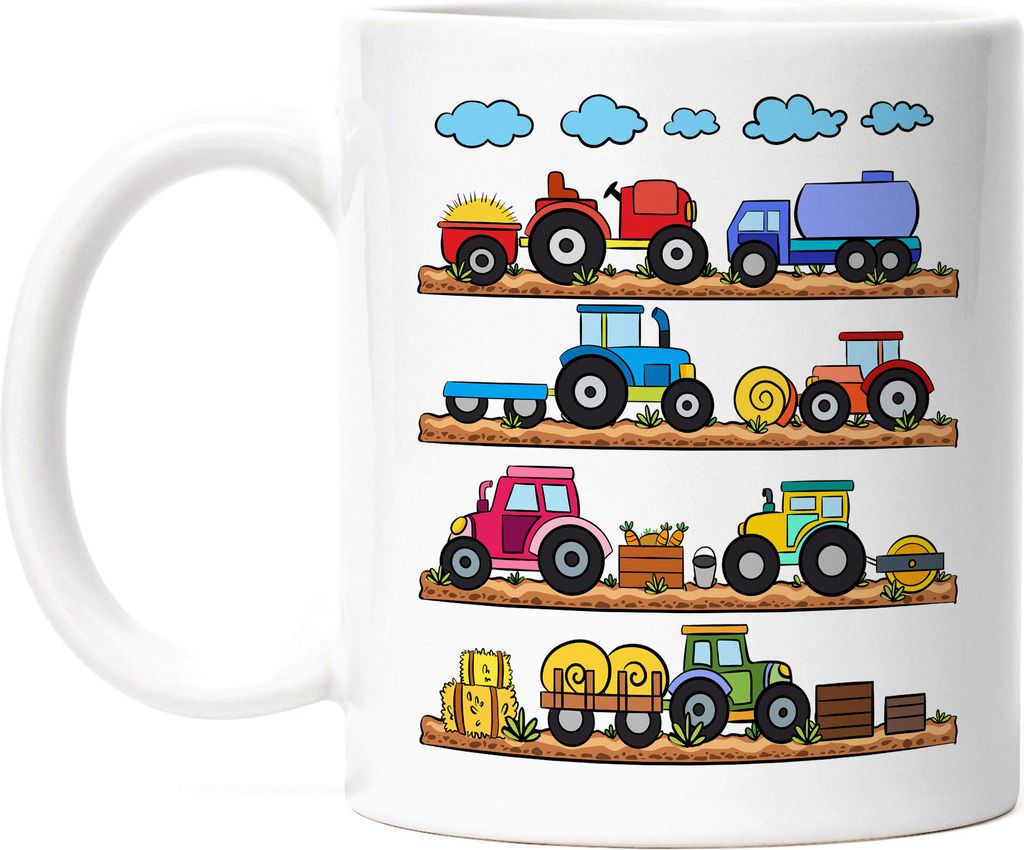 Traktoren Trecker Tasse Für Trecker Fans Bauernhof Bauern Feld Landarbeit Landwirtschaft