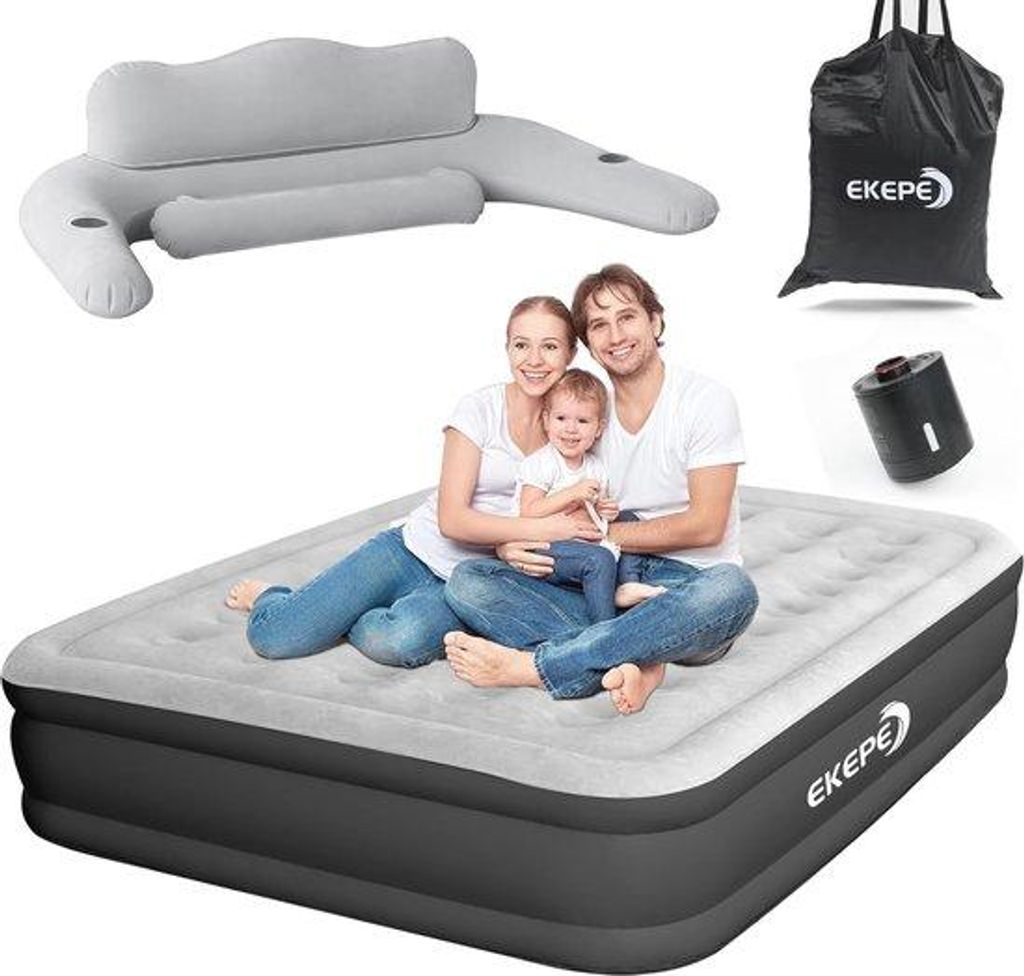 Selbstaufblasbares Luftmatratze mit Elektropumpe, bequem, langlebig, Camping