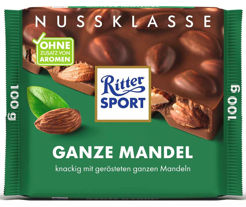 Ritter SPORT 4025 Ritter SPORT GANZE MANDEL Schokolade Immagine del prodotto 