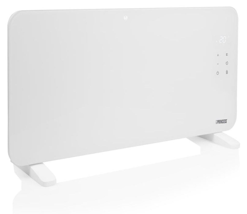 1500-W-Smart-Glasheizkörper – WLAN – 2 Heizstufen und IP24 Produktbild 