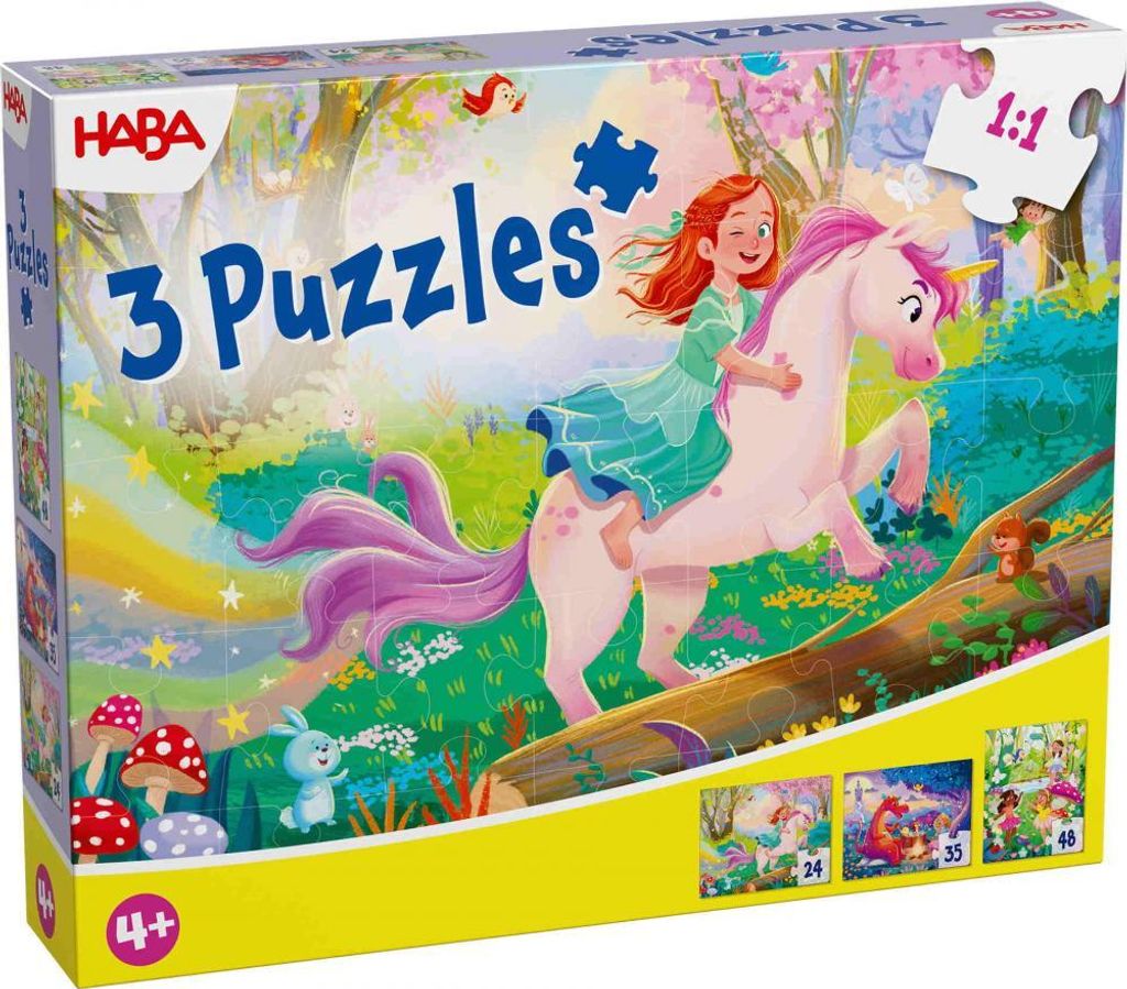 24, 35, 48 Teile HABA Kinder Puzzle Zauberträume 2013401001 Produktbild 