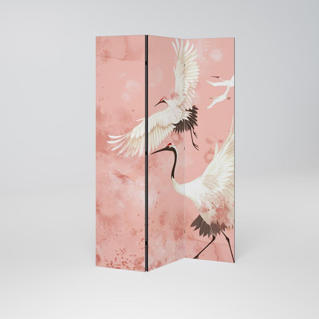 SpaceRebels Paravent Raumteiler - 3-teilig Raumtrenner, Druck 1-Seite - Raumtrenner - Trennwand Wohnung - Room Divider - Spanische Wand Deko Modern...