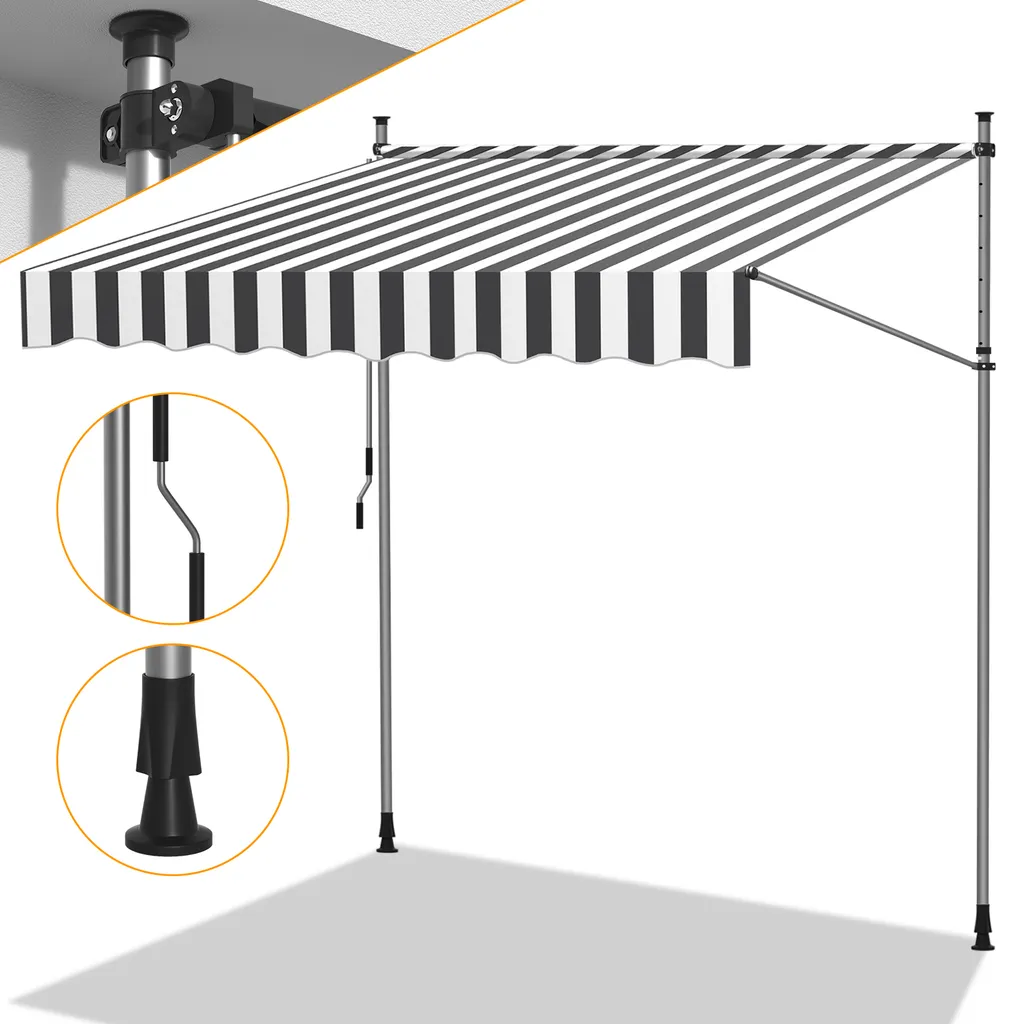 Jopassy Tenda Balcone 350cm senza Buchi: Robusta e Anti-UV