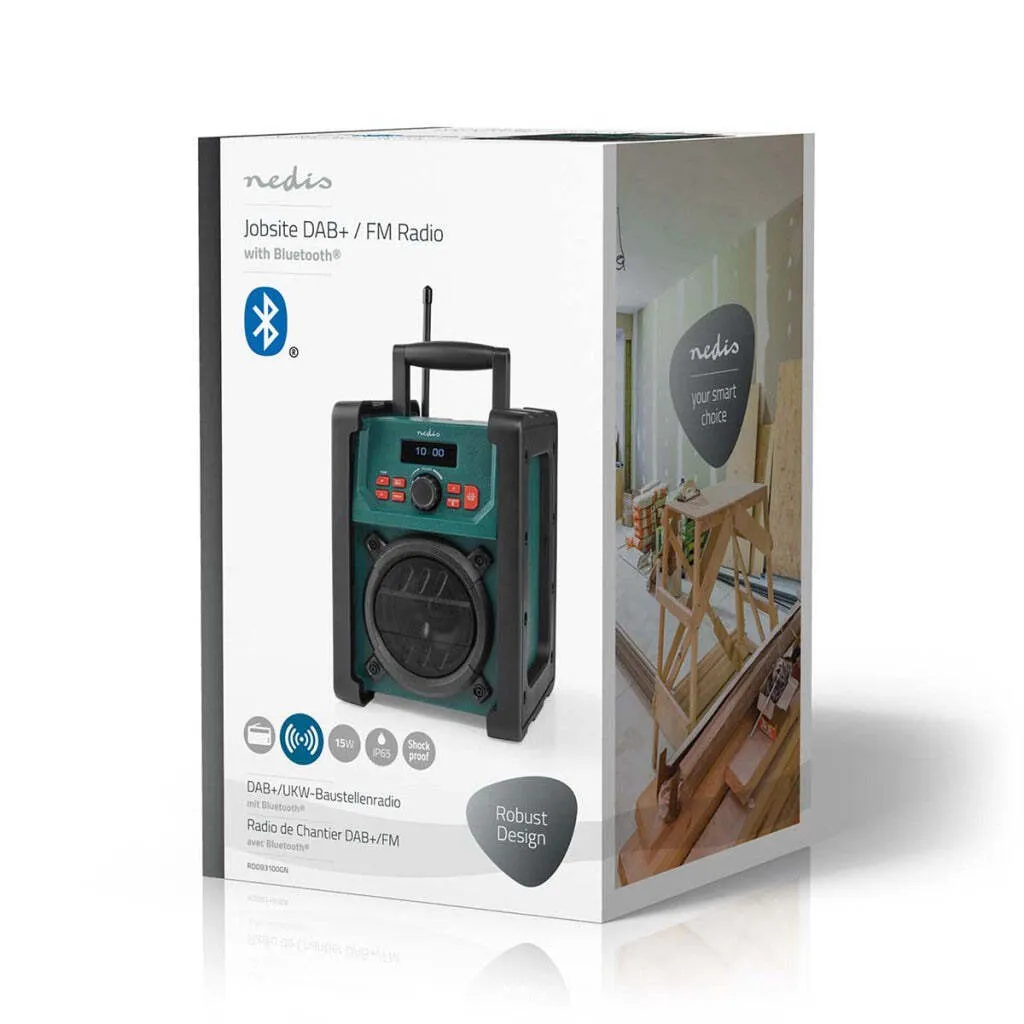 Radio Chantier Bluetooth pour Chantier et Extérieur Étanche DAB+ FM - 9