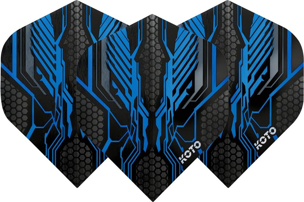 KOTO ZIZ-Wing NO2 Aqua - Dart Flights