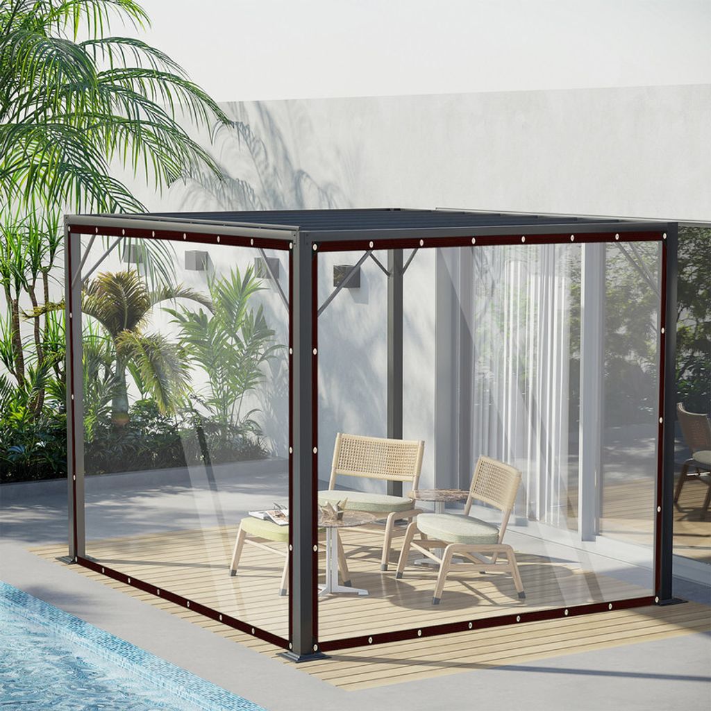 (2*2M) Transparente Plane mit Ösen, wasserdichte Plane, Produktbild 8