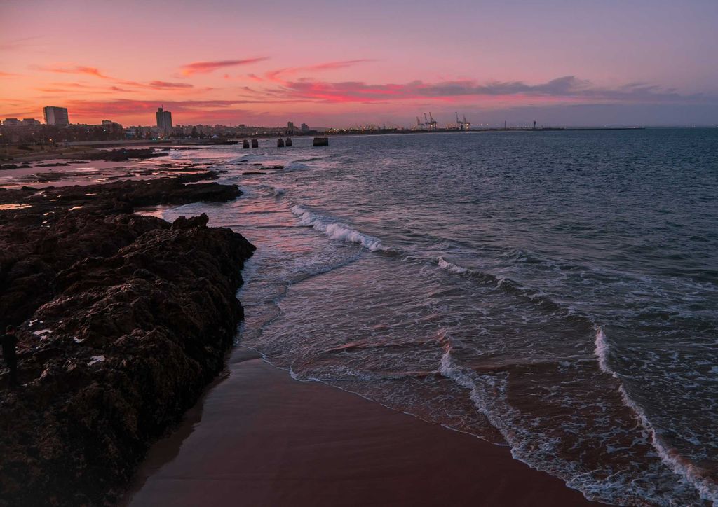 hansepuzzle 40208 - Sonnenuntergang Puzzle, 260 Teile, Reisen, 41,0 x 28,0cm mit hochwertiger Aufbewahrung, Kartonbox & Beutel