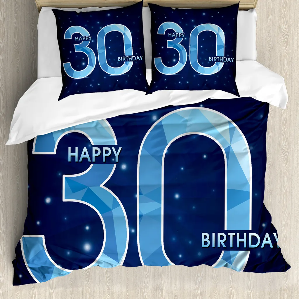 Set Copripiumino Matrimoniale Blu Navy ABAKUHAUS Antiacaro Moderno