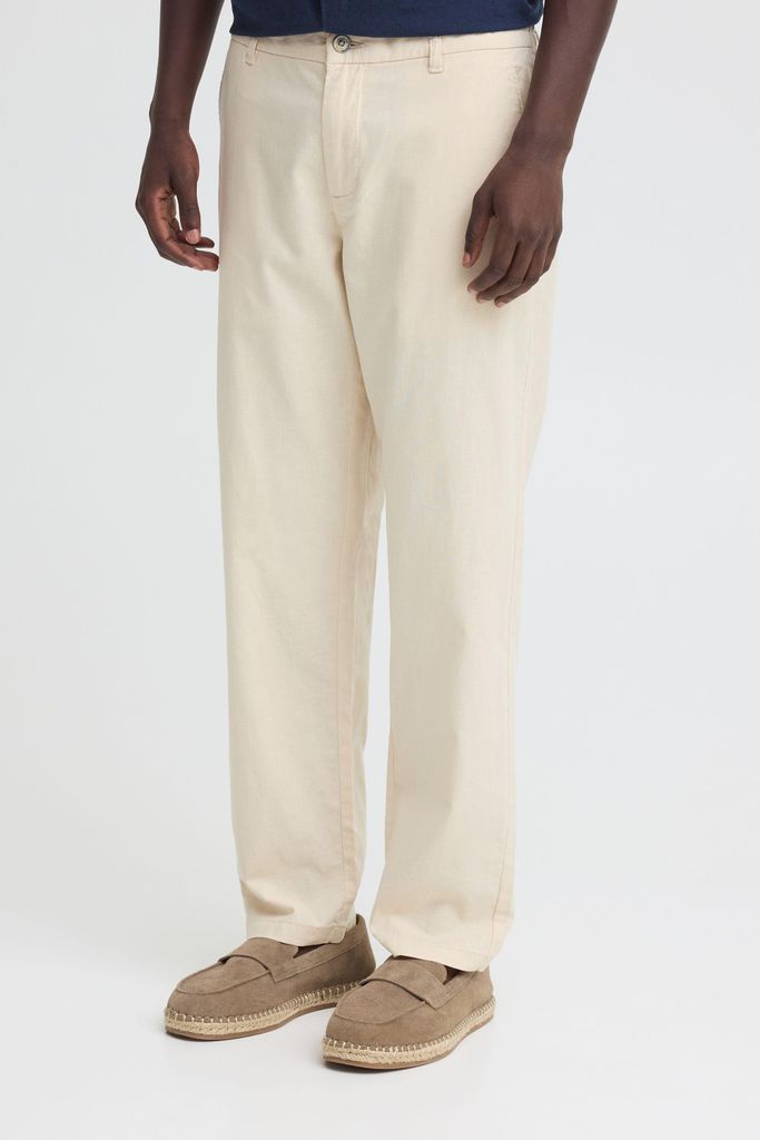 INDICODE IDPassolo Herren Leinenhose Hose Stoffhose Leinenmix Regular Fit