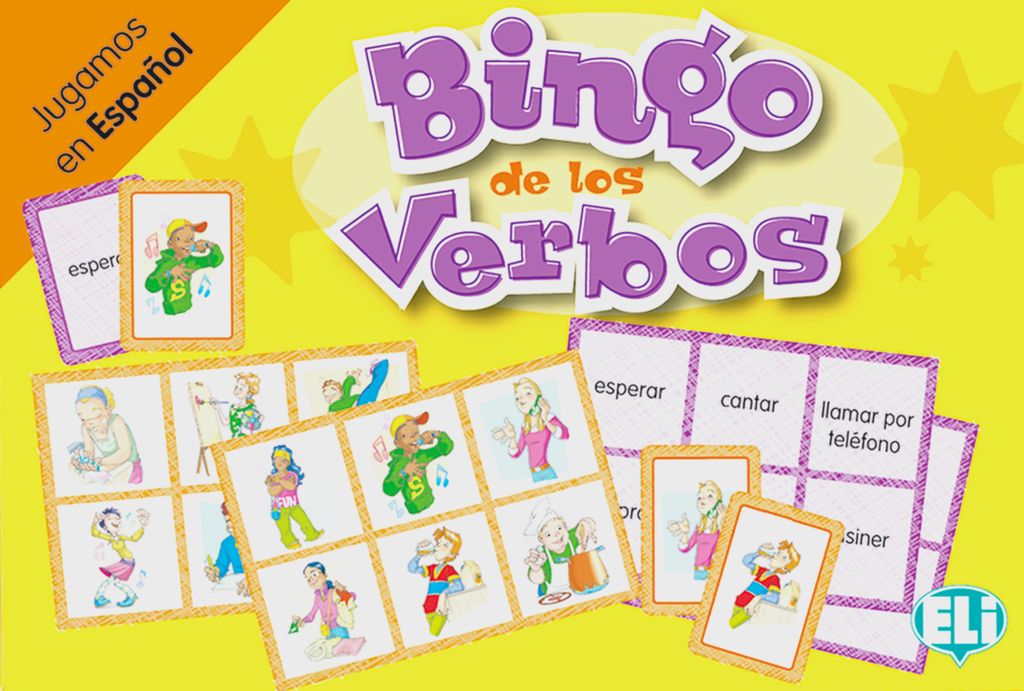 Bingo de los verbos: Jugamos en Español. 66 Karten, 36 Spielpläne, Lehrerhandreichung