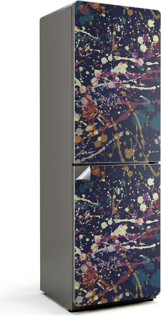 Muster mit kleinen Pfeilen – Kühlschrank Aufkleber – Klebefolie Kühlschrank – Kühlschrank Nachbildung – Kühlschrankfolie selbstklebend ...