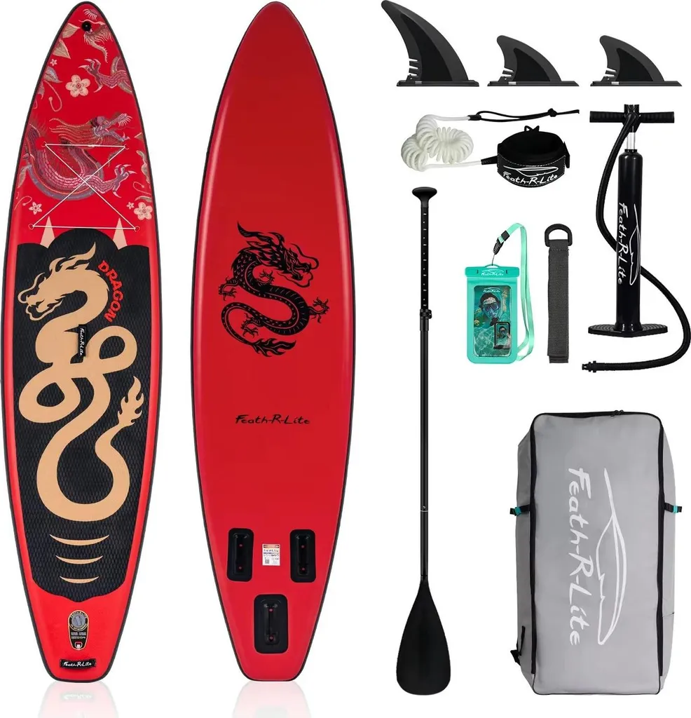 Planche de Paddle Gonflable Légère Red Dragon - Modèle Ultra-Stable - 2