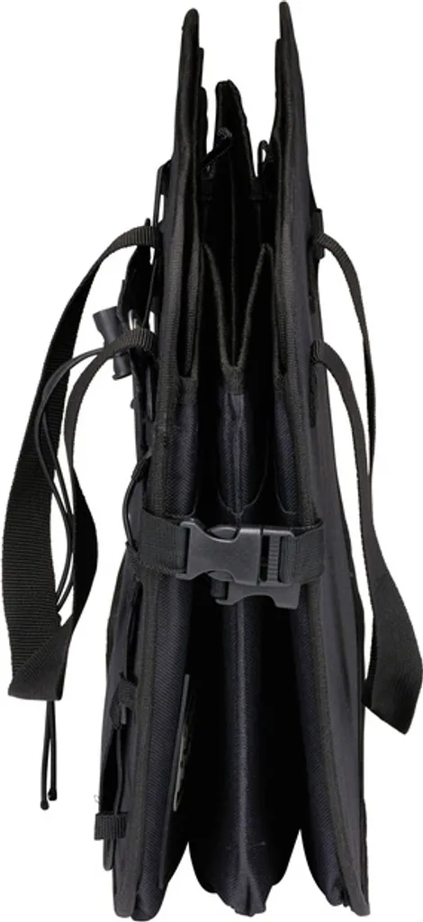 Boîte de rangement coffre noire robuste, imperméable et pliable - 60 cm