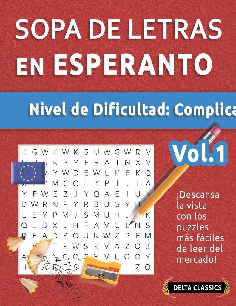 Sopa De Letras En Esperanto - Nivel De Dificultad
