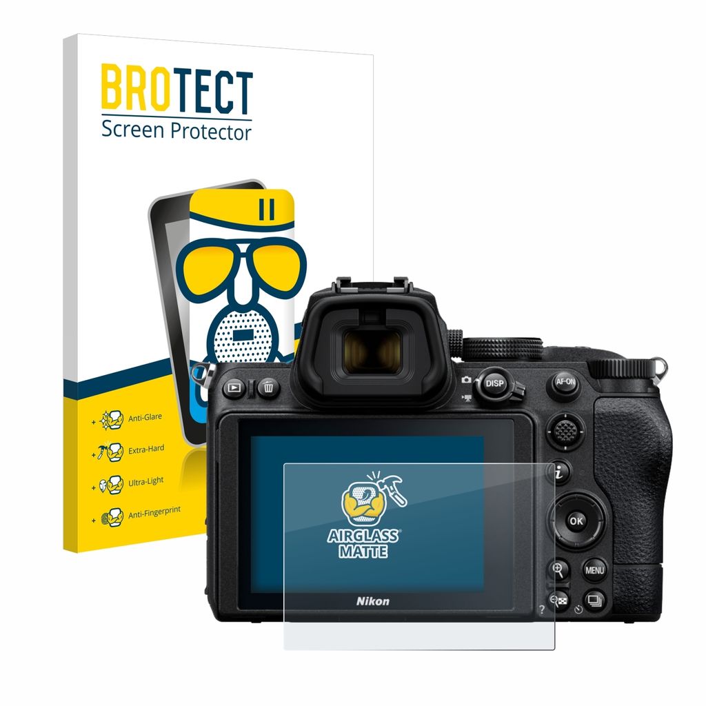 BROTECT Entspiegelungs Schutzglas für Nikon Z 5 Schutzfolie Panzer Folie Glas Display Schutz matt
